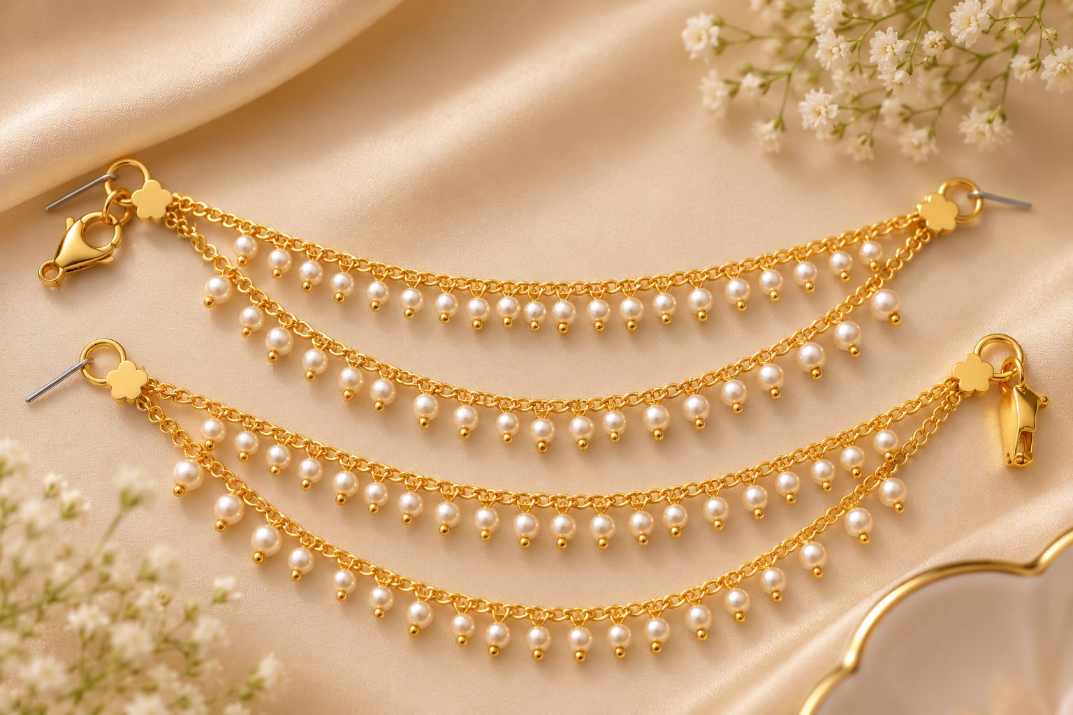 Pearl ear chain